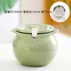 Contenedor de Grasa de Cerdo Olla de Aceite de Cocina Tarro Cerámico para el Hogar con Tapa Resistente a Altas Temperaturas Tarro Grande para Aceite de Chile y Condimentos