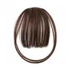 Franja Mini, Franja com Efeito Leve (Air Bangs), Franja Falsa, Franja Realista para Mulheres, Aplique de Cabelo com Franja Fina