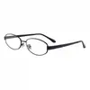 Gafas de alambre dorado con montura metálica pequeña ovalada para mujer miopía alta inteligencia Sven basura cara cuadrada redonda ojos montura atmósfera