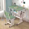 Escritorio y Silla Ajustables para Estudiantes de Primaria y Secundaria Escritorio de Estudio para Niños Escritorio de Escritura para Niños Set de Escritorio para Tareas