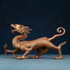 Qinglong Tigre Blanco Xuanwu Suzaku Cobre Rojo Adornos Cuatro Bestias Míticas Hogar Oficina Escritorio Artesanía Adornos de Cobre