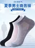 Calcetines Zhuji para hombre, verano, ultradelgados, transpirables, de malla, calcetines para hombre, finos, de color liso, calcetines deportivos para baloncesto, modernos, tipo mocasín