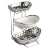 Bandeja de Exibição de Frutas de Três Camadas para Lanches, Doces, Armazenamento de Nozes, Suporte de Frutas de Múltiplas Camadas para Mesa de Centro, Bandeja de Frutas de Três Camadas para Frutas Secas