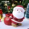 Porta lápices y alcancía de Santa Claus de producto transfronterizo, caja de almacenamiento creativa, caja de dinero, regalo infantil de Año Nuevo, adorno de resina