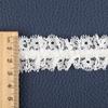 Renda plissada de brocado de amônia de 2-4cm fábrica de acessórios de renda para vestido de noiva em estoque