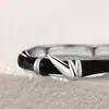 Nuevo Anillo de Pareja de Bambú Anillo de Bambú Creativo de Moda Anillo con Flor de Gota de Pegamento Abierta para Hombres y Mujeres Moda