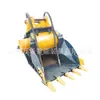Cuchara Trituradora para Excavadora para Arena, Grava, Cemento; Cubo Triturador de Cemento, Piedra y Concreto para Construcción; Cuchara Trituradora Hidráulica