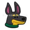 Pingentes de Sapato de Cachorro de Desenho Animado Transfronteiriços Clipes de Decoração para Sapato de Jardim em PVC Acessórios de Sapato Destacáveis Fofos para DIY