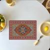 Individual de Mesa de Cocina Multicolor Bohemio Transfronterizo de Amazon Retro Moderno Geométrico Arte Abstracto Decorativo para Mesa de Comedor