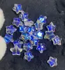 Nuevo colgante de estrella mágica de cinco puntas con agujero de 8 mm, cuentas de vidrio de cristal, accesorios para joyería de cuentas hechas a mano DIY, venta al por mayor