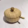 Artículos de Cocina de Venta Caliente Transfronterizos Botes de Bambú para Condimentos Cajas Domésticas a Prueba de Humedad Directo del Fabricante con Tapas y Cucharas