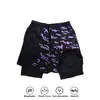 Pantalones de Cinco Puntos 2025 Estilo Europeo y Americano para Hombre Doble Capa Degradado Pantalones de Playa Shorts Casuales Moda Tendencia Corte Holgado