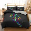 Amazon juego de cama de tres piezas baloncesto fútbol impresión digital 3D ropa de cama comercio exterior transfronterizo venta al por mayor de textiles para el hogar