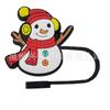 Boneco de neve de Natal Stanley Cup Palha Cap Acessórios PVC Cola Macia Silicone Tampa de Poeira Acessórios DIY Jóias