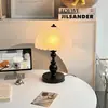 Luminária de Mesa Antiga Estilo Chinês, Criativa Retrô para Quarto Estudo Mesinha de Cabeceira, Regulável, Quente e Aconchegante, Abajur Noturno Francês em Forma de Abóbora
