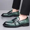 Zapatos de cuero británicos vintage nuevos de talla grande 48 transfronterizos con hebilla única, zapatos formales para hombre, zapatos de vestir, zapatos de vestir elegantes de lujo ligero