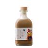 Vidro de garrafa de vinho de fruta quadrado transparente com tampa selada garrafa de bebida de engarrafamento auto-fabricado verde ameixa cera garrafa de vinho garrafa vazia