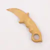 Adorno de Cuchillo de Garra de Sándalo Natural, Artesanía de Cristal Tallado a Mano, Cuchillo de Utilería, Juguete de Mano, Artículo de Madera de Escritorio
