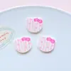 Accesorios de resina DIY de dibujos animados, grandes, rosas, lindos adornos de gato, pinzas para el pelo, cadenas para fundas de teléfono, accesorios, hebillas de zapatos, materiales decorativos