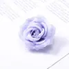 5.5cm Gota de Rocío Agua de Rosa Gota de Agua Rosa de Cinco Puntas Flor Artificial Material para Manualidades Cabeza de Flor Rosa Decoración de Caja de Regalo Flor Artificial