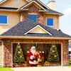 Decoraciones de Escena Más Vendidas Transfronterizas, Pegatinas Navideñas para Garaje, Telas Colgantes Más Vendidas en Amazon, Decoraciones para Fiestas de Año Nuevo