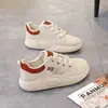 Grulla Blanca Almohada 2026 Primavera Nuevo Popular Zapatillas Blancas de Suela Gruesa para Mujer, Versión Coreana, Casual para Estudiantes Nuevos, Aumentadoras de Altura, Zapatillas para Correr
