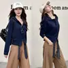 Sudadera con capucha y media cremallera de otoño para mujer, estilo corto 2026, ajustada a la cintura, corte slim, tiro alto, chaqueta cárdigan de manga larga, moderna
