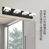 Luz frontal de espelho LED transfronteiriça, luminária de parede simples estilo nórdico para banheiro e quarto em aço inoxidável, luminária de parede para banheiro