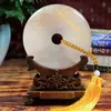 Artesanías de Jade Adornos al por Mayor Personalizados Hebilla de Jade Afgano Natural Lisos Regalos para Reuniones de Negocios