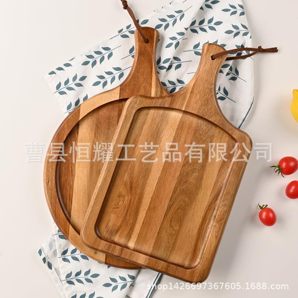 实木菜板 家用砧板 相思木熟食奶酪板 便携披萨板 服务板BS
