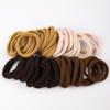 Anel de couro de vento corda de cabelo combinação Amazon e-commerce quente preto pequena elástico mix and match corda de cabelo corda colorida faixa de cabelo trançada
