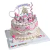 Fiesta de Té Maid Melody Culomi Kt Cat Decoraciones de Pastel Adornos Rosa Pequeña Princesa Niña Enchufe