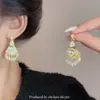 Brincos de Franja Étnicos Encantadores Castle Peak Temperamento Retro Corte Bohemia Sense de Alto Padrão Brincos Personalizados