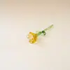 Enfeites de Flores Artificiais Mini Esmaltadas Zibo Decoração de Casa Artesanato Esmaltado Boshan Enfeites para Mesa de Escritório