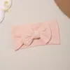 Faixa de Cabeça Elástica de Nylon Listrada e Lisa para Crianças Europeias e Americanas Proteção da Moleira do Bebê Faixa Larga Acessórios de Cabelo de Princesa Atacado