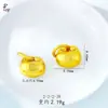 Colgante Hueco de Oro Antiguo Bolsa de la Suerte Calabaza Nube Auspiciosa Candado Rellenito Fortuna Candado de Paz Colgante de Collar Colgante para Bebés Niños