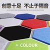 Painéis Hexagonais de Feltro Personalizados Absorventes de Som Painéis Acústicos de Fibra de Poliéster Decoração Ecologicamente Correta para Jardim de Infância Sala de Piano Parede de Fundo