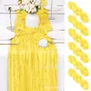 Amazon Bali Mantel de Tela Plisada Decoración para Bodas Fiestas Festivas Mantel de Gasa Transparente Retorcida Venta al por Mayor