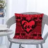 Fronha de Almofada Amor Rosa Dia dos Namorados Transfronteiriça Capa de Almofada Decoração de Casa para Sala de Estar Sofá Feriado Dia dos Namorados