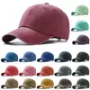 Gorras Retro para Hombre Gorra de Béisbol Lavada y Desgastada Lona Color Sólido Visera Protector Solar Gorra Casual para Hombres y Mujeres Moderna