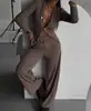 2025 Nuevo Cardigan de Botones Casual para Mujer y Pantalones Traje Casual para Mujer Estación Independiente de Amazon Europea y Americana Transfronteriza