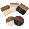 La Posavasos Más Popular de Amazon de Mármol y Madera Maciza Empalmada, Posavasos Aislante para Barra, Comedor, Barra, Taza, Herramienta Posavasos de Alto Viento Frío