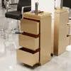 Carro de Herramientas para Salón de Belleza Gabinete de Almacenamiento Móvil con Cajones Gabinete de Herramientas para Barbería Peluquería Acero Inoxidable