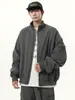 Chaqueta casual versátil de otoño para hombre con cuello alto, corte holgado, estilo americano, marca de moda, abrigo para hombre