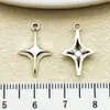20 Pingentes de Liga de Prata Antiga Vazados Sol, Lua e Estrela para DIY Colares, Brincos, Pulseiras e Acessórios de Joias