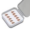 Nuevo anzuelo de campo Luya anzuelo para mosca de cebo blando insecto biónico cebo falso atrayente para peces pesca en arroyo boca de caballo franja blanca