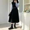 Europeu e Americano Transfronteiriço Primavera e Outono Novo Estilo Francês Falso Duas Peças Sensação de Atmosfera Conjunto com Cinto Aleatório Vestido de Manga Longa