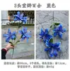 Novas Flores Artificiais para Casamento com Múltiplos Cabos, Fabricante de Lírios, Lírio de 3 Cabos com Pétalas Duplas, Decoração de Corredor de Casamento, Flores Artificiais para Decoração de Casa