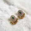 Novos Brincos de Franja Pérola Dourada Preta Estilo Chinês Estilo Étnico Retrô Design Único Brincos de Temperamento
