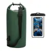 Paquete combinado: bolso tipo cubo impermeable, funda impermeable para teléfono, bolsa para playa, rafting y natación, mochila para exteriores, directo del fabricante